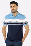 Blue Yarn Dyed Polo Blue Yarn Dyed Polo