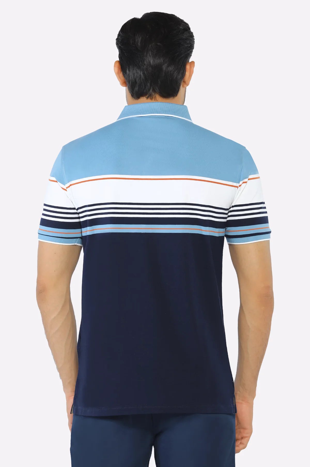 Blue Yarn Dyed Polo Blue Yarn Dyed Polo
