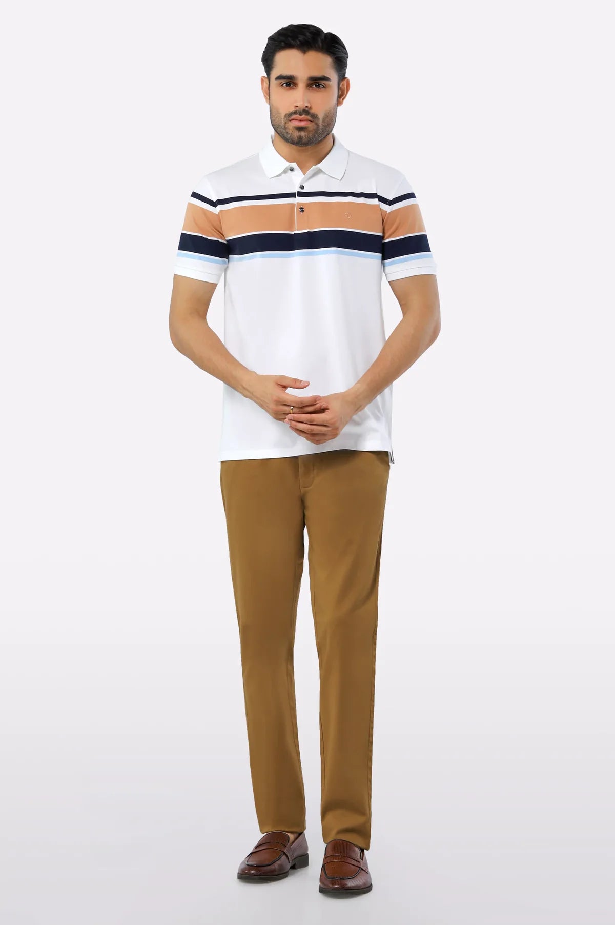 White Yarn Dyed Polo White Yarn Dyed Polo