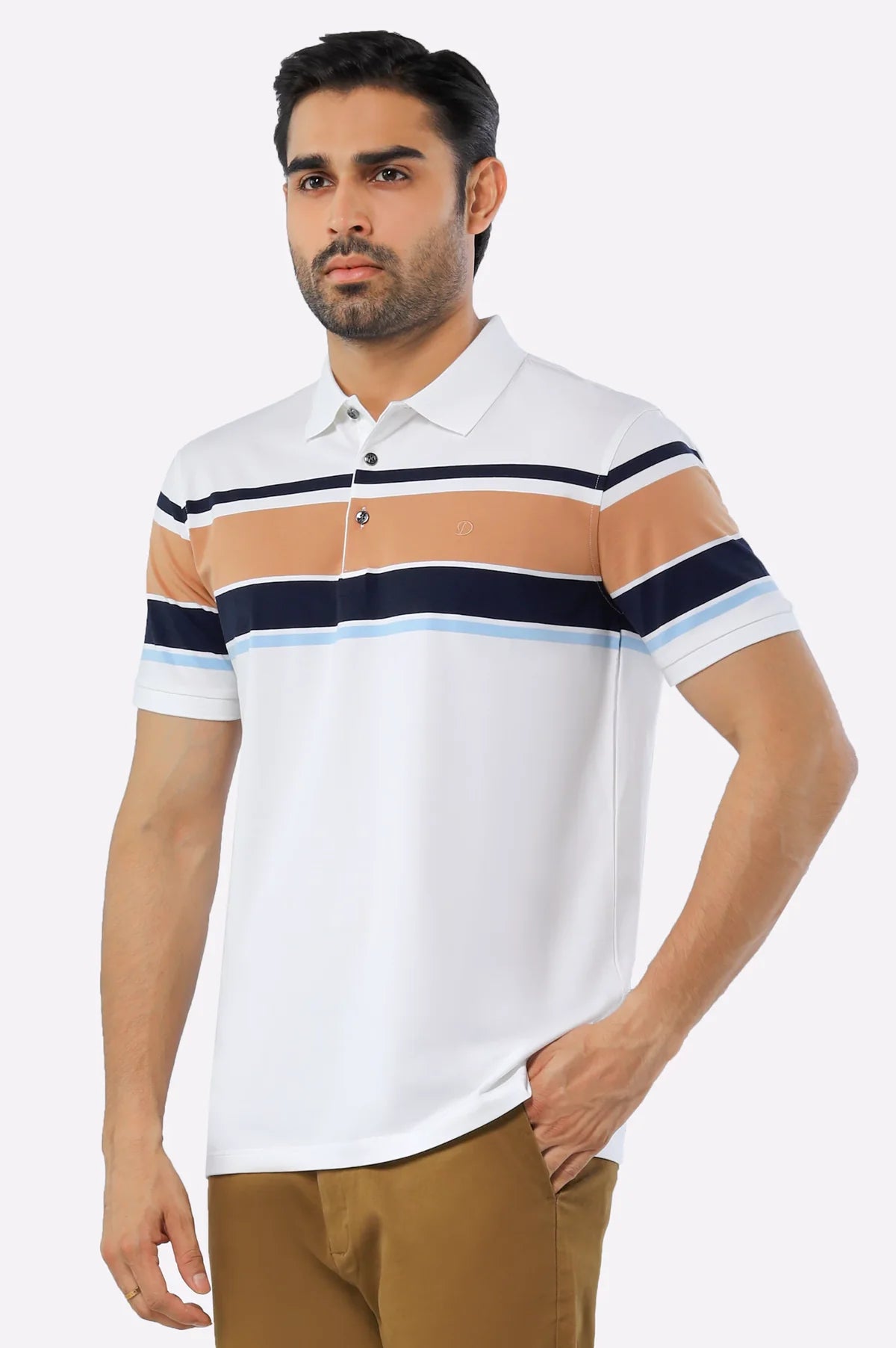 White Yarn Dyed Polo White Yarn Dyed Polo
