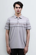 Beige Yarn Dyed Polo Beige Yarn Dyed Polo