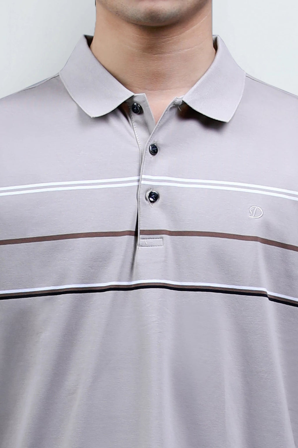 Beige Yarn Dyed Polo Beige Yarn Dyed Polo