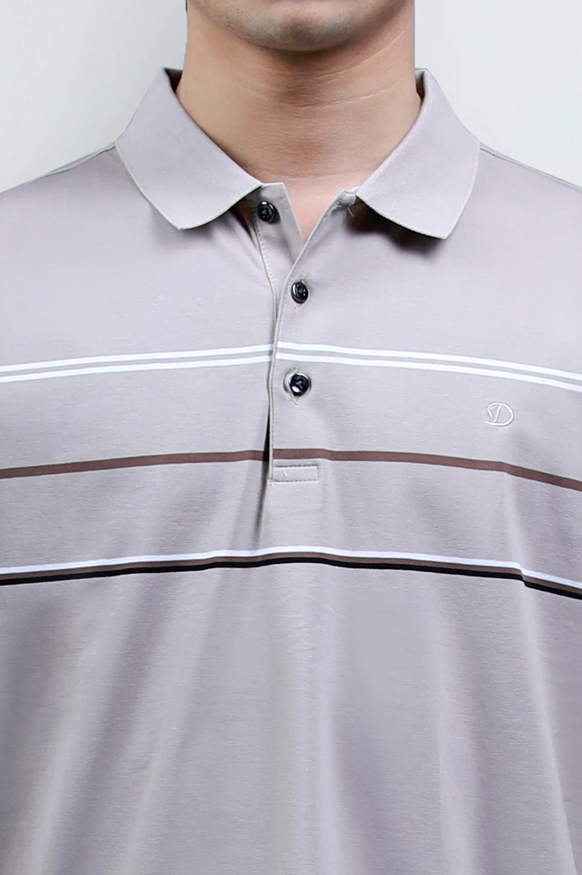 Beige Yarn Dyed Polo Beige Yarn Dyed Polo
